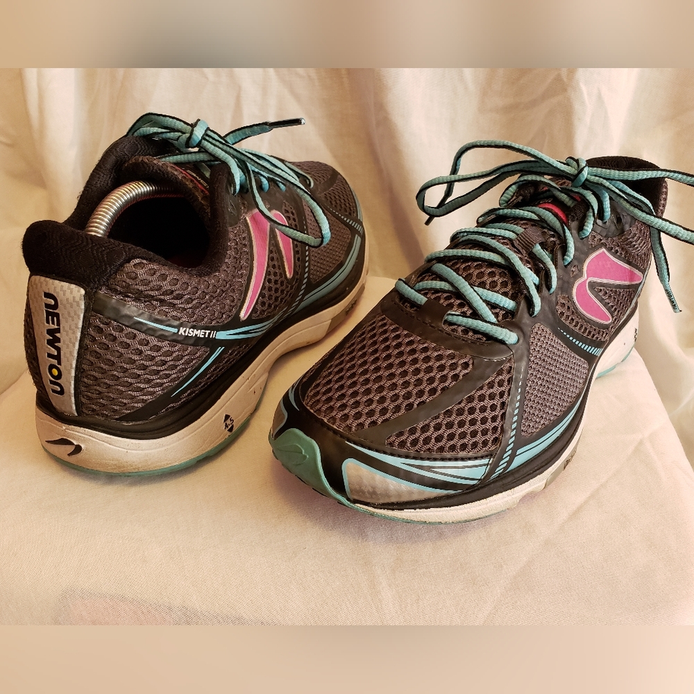 Newton Kismet 2 Black Pink Blue Running Shoes Womens Sz 10 W011816B